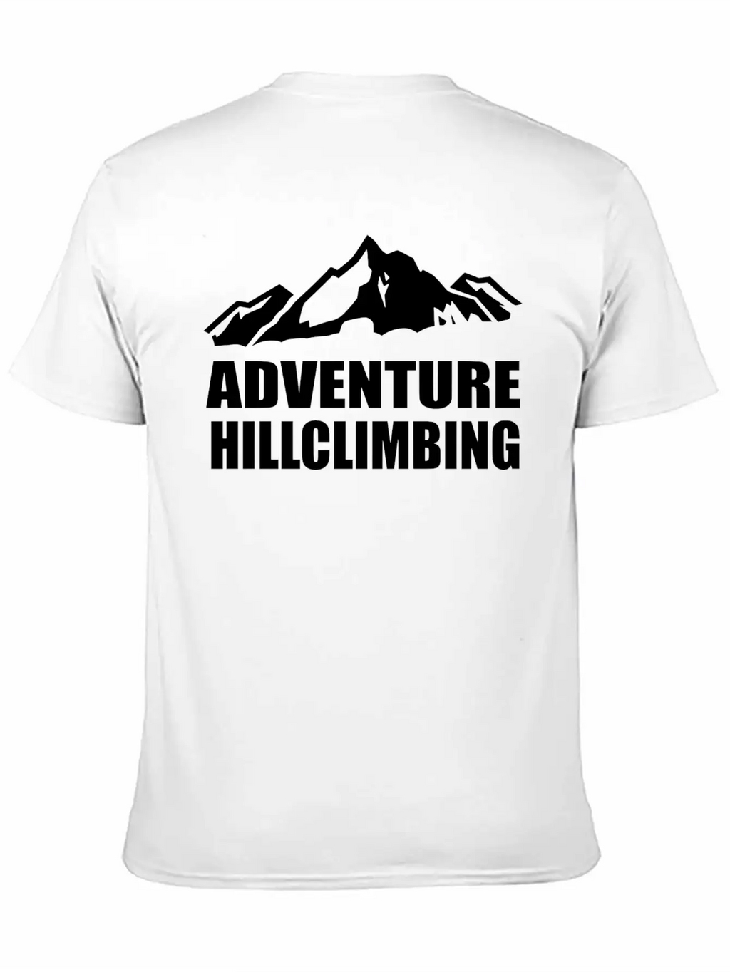 Adventure Hillclimbing Mountain / Mountain White Unisex Casual T-Shirt – Clean Design For Daily Comfort