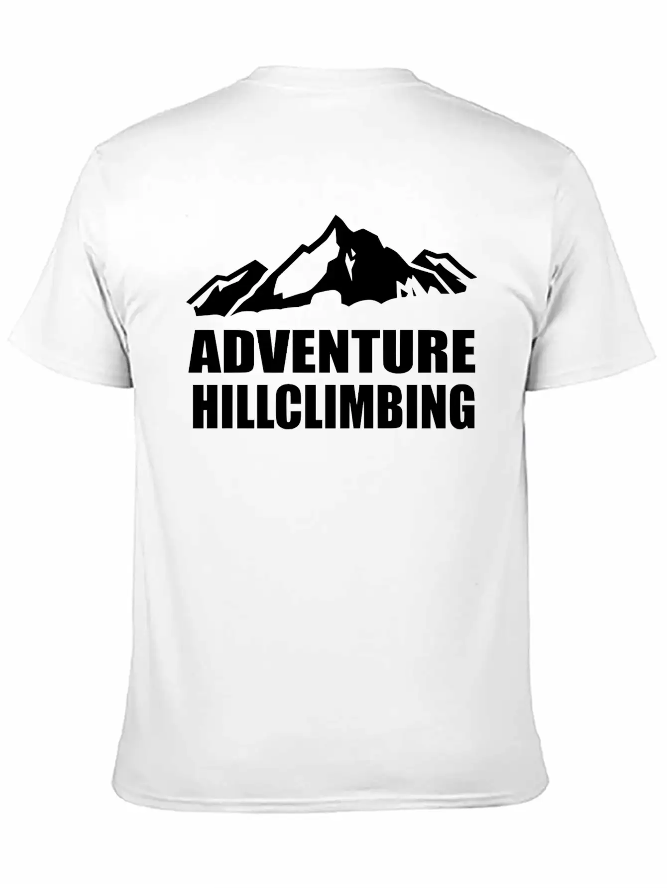 Adventure Hillclimbing Mountain / Mountain White Unisex Casual T-Shirt – Clean Design For Daily Comfort