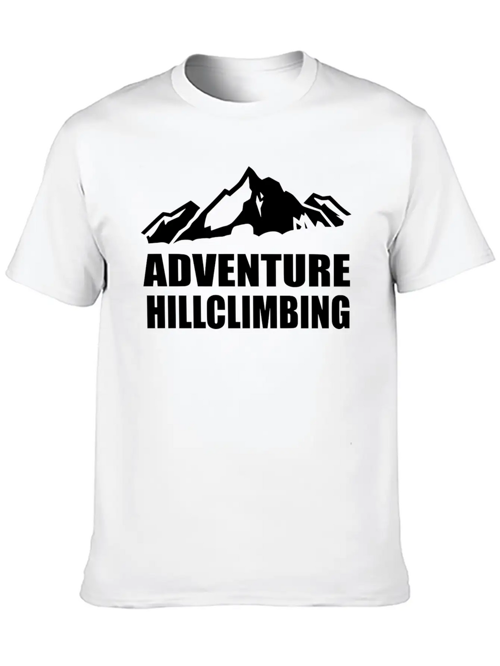 Adventure Hillclimbing Mountain / Mountain White Unisex Casual T-Shirt – Clean Design For Daily Comfort