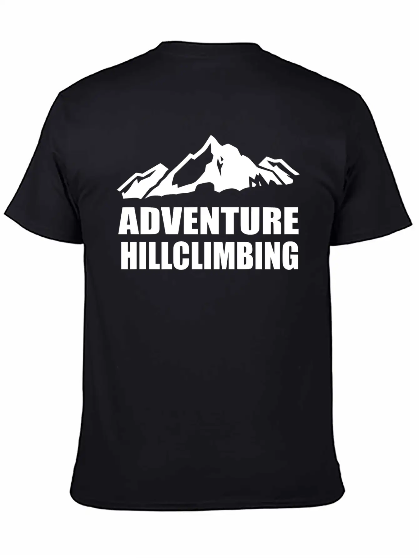 Adventure Hillclimbing Mountain / Mountain White Unisex Casual T-Shirt – Clean Design For Daily Comfort