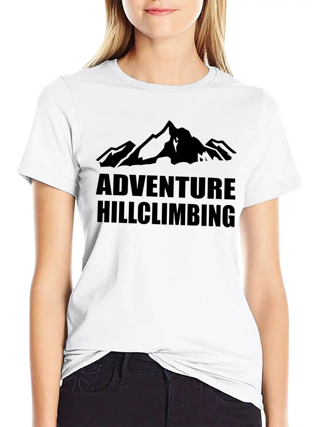 Adventure Hillclimbing Mountain / Mountain White Unisex Casual T-Shirt – Clean Design For Daily Comfort