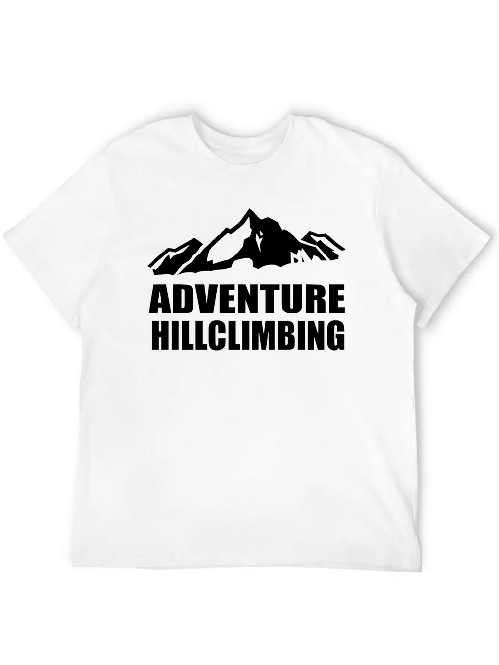 Adventure Hillclimbing Mountain / Mountain White Unisex Casual T-Shirt – Clean Design For Daily Comfort