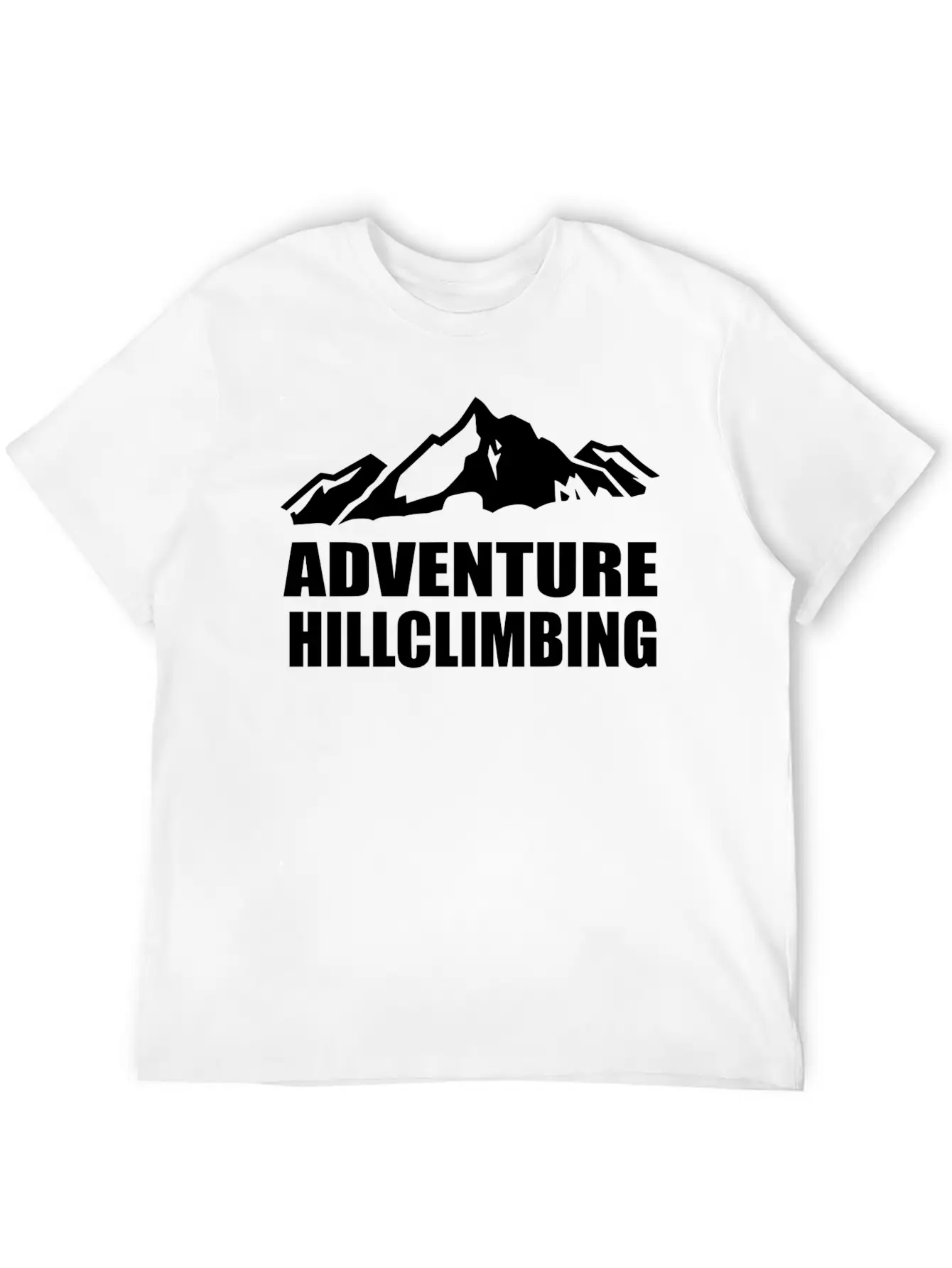 Adventure Hillclimbing Mountain / Mountain White Unisex Casual T-Shirt – Clean Design For Daily Comfort