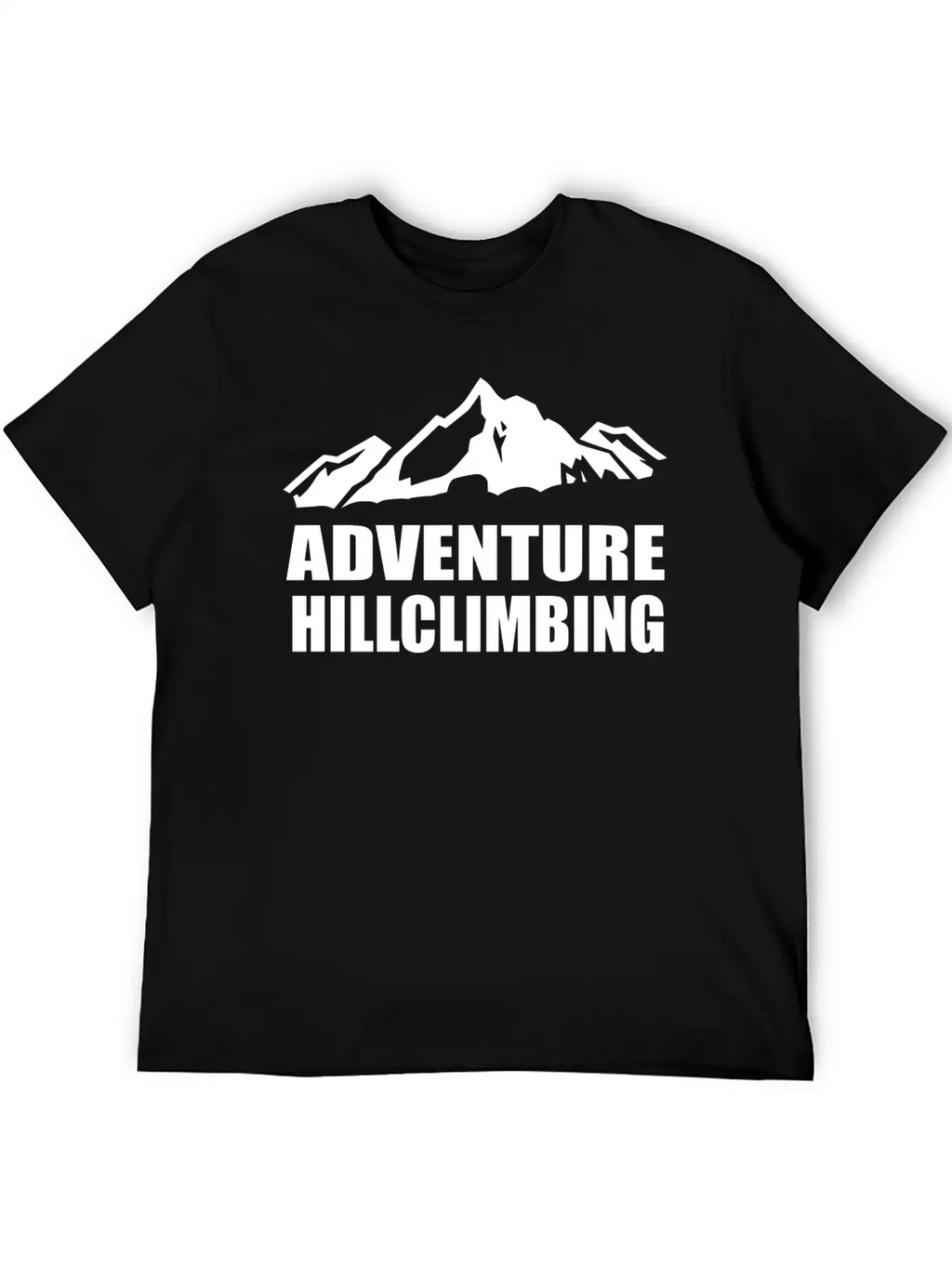 Adventure Hillclimbing Mountain / Mountain White Unisex Casual T-Shirt – Clean Design For Daily Comfort