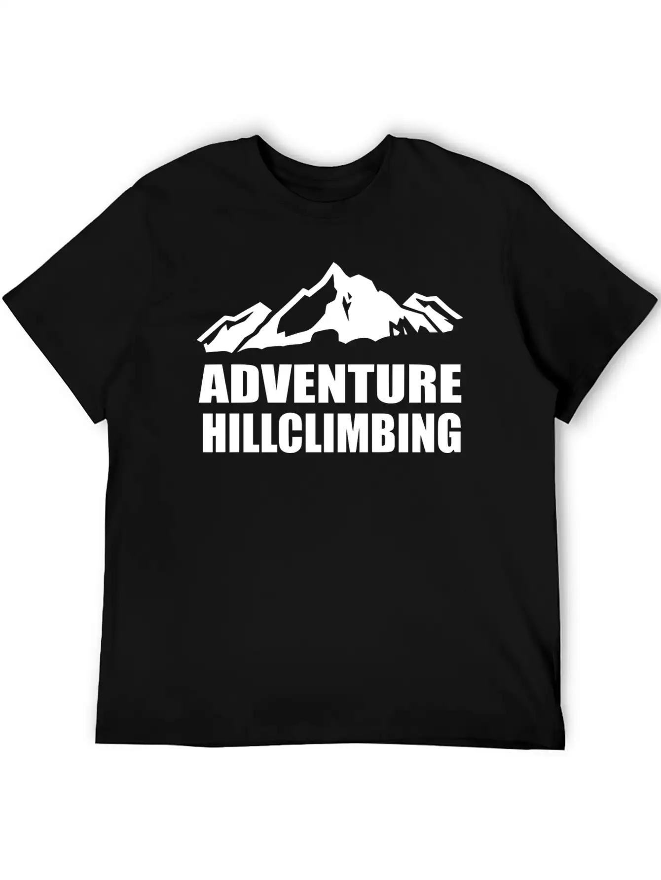 Adventure Hillclimbing Mountain / Mountain White Unisex Casual T-Shirt – Clean Design For Daily Comfort
