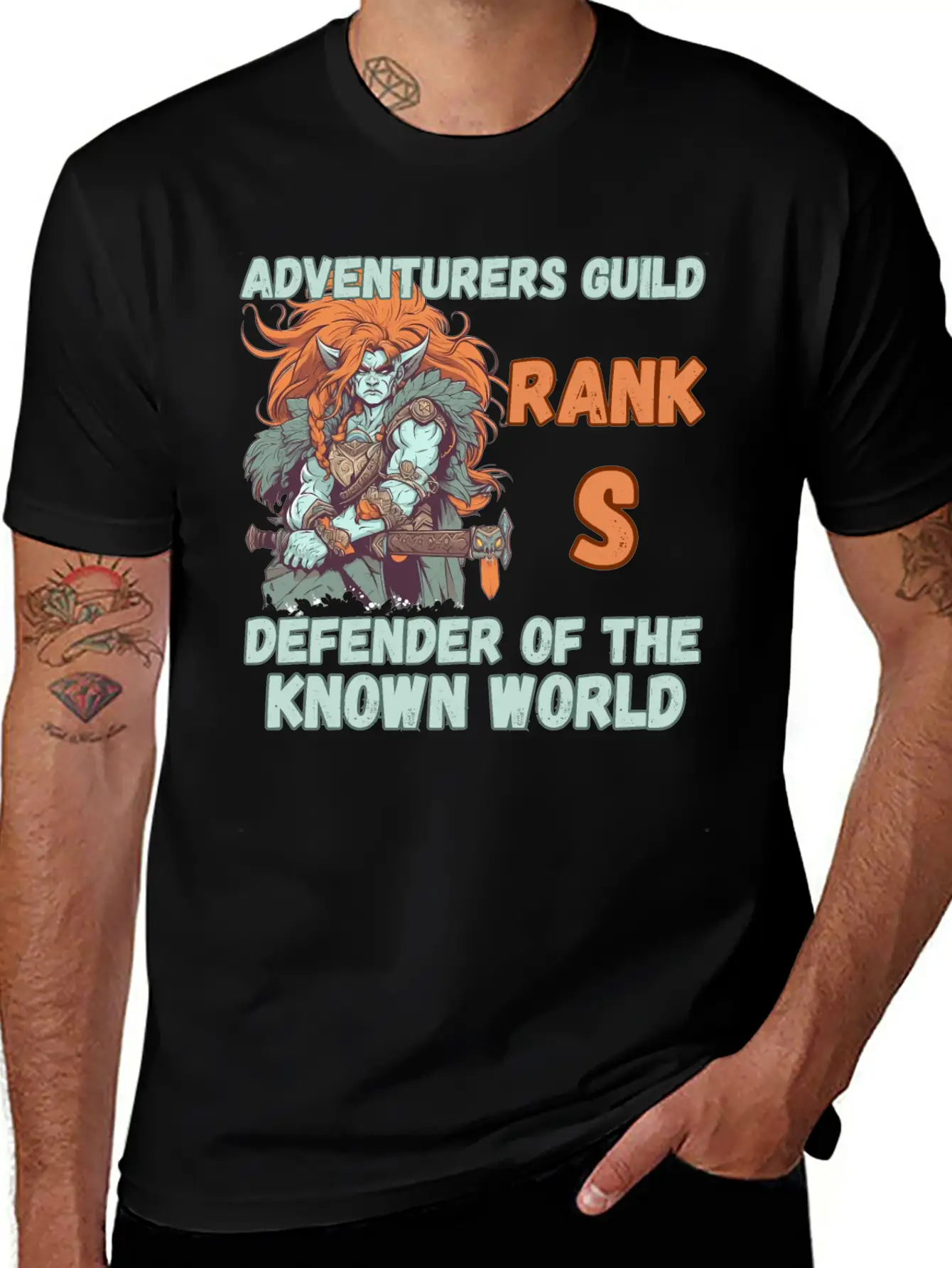 Adventurers Guild, Known World Defender Casual Graphic T-Shirt – Simple And Comfortable Daily Wear