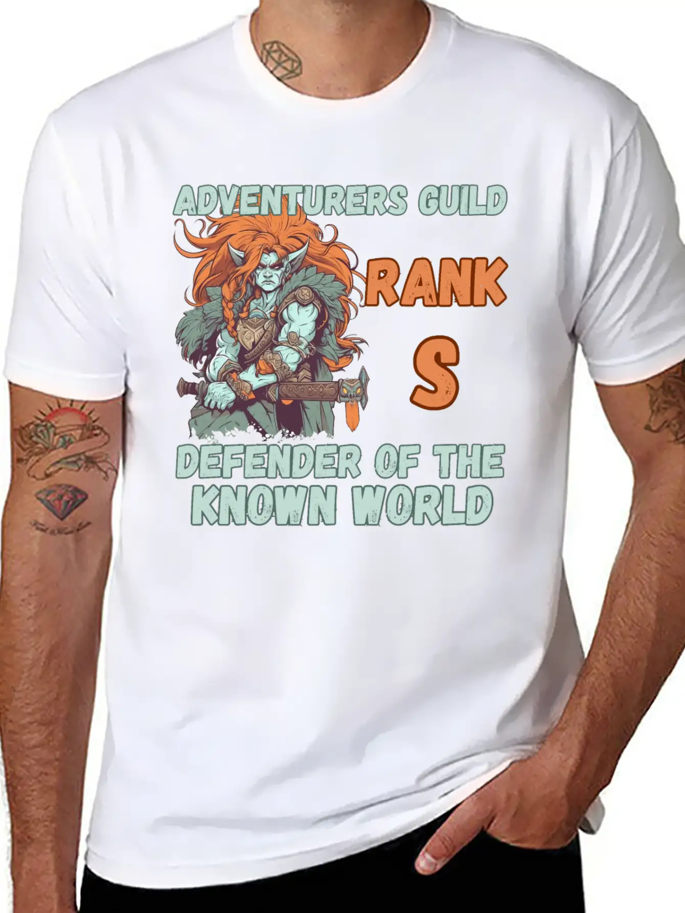 Adventurers Guild, Known World Defender Casual Graphic T-Shirt – Simple And Comfortable Daily Wear