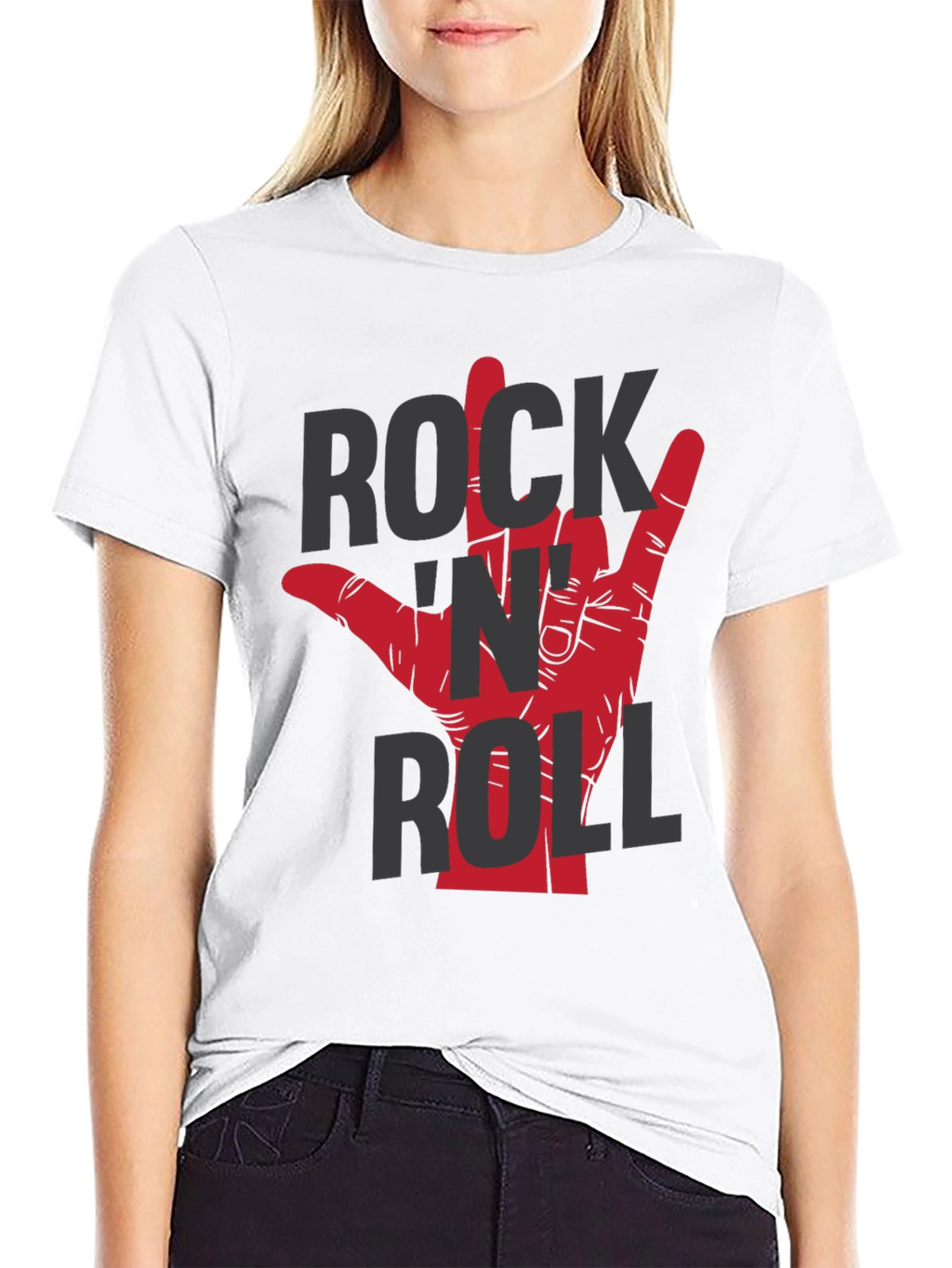 Rock N Roll Hand Graphic T-Shirt