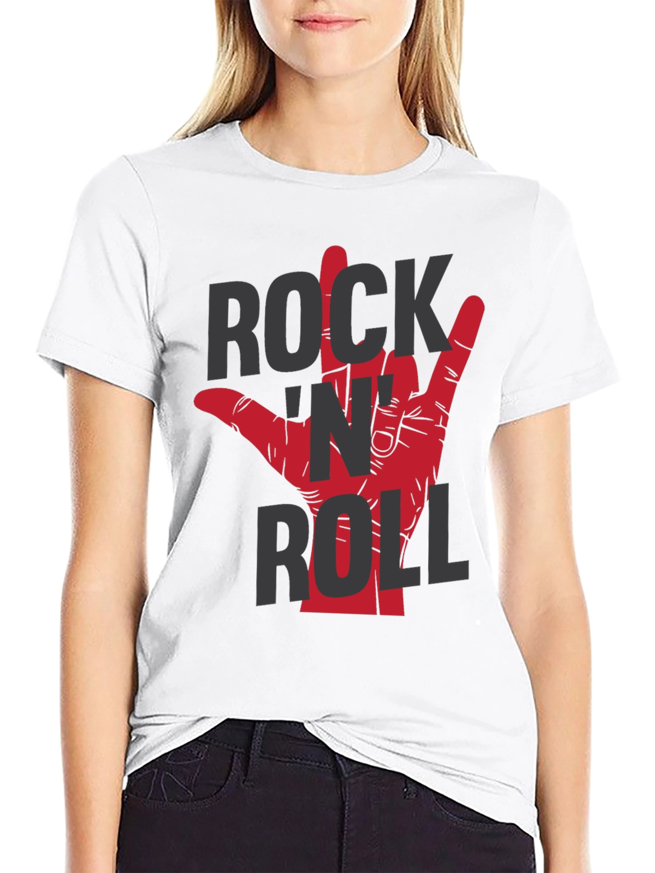 Rock N Roll Hand Graphic T-Shirt