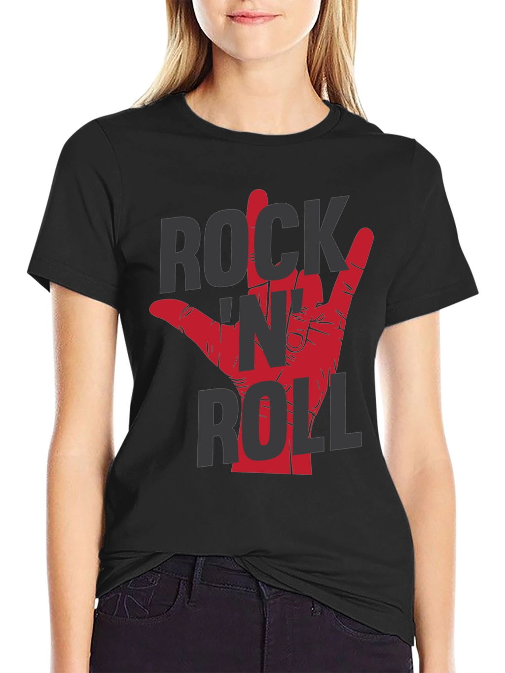 Rock N Roll Hand Graphic T-Shirt