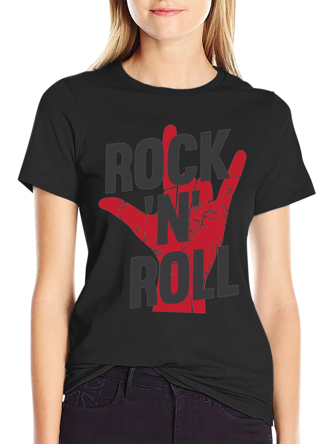 Rock N Roll Hand Graphic T-Shirt