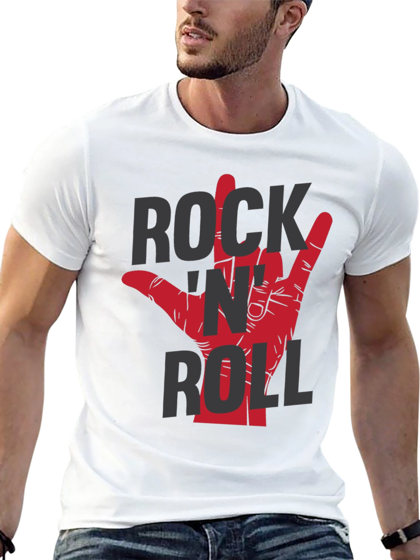 Rock N Roll Hand Graphic T-Shirt