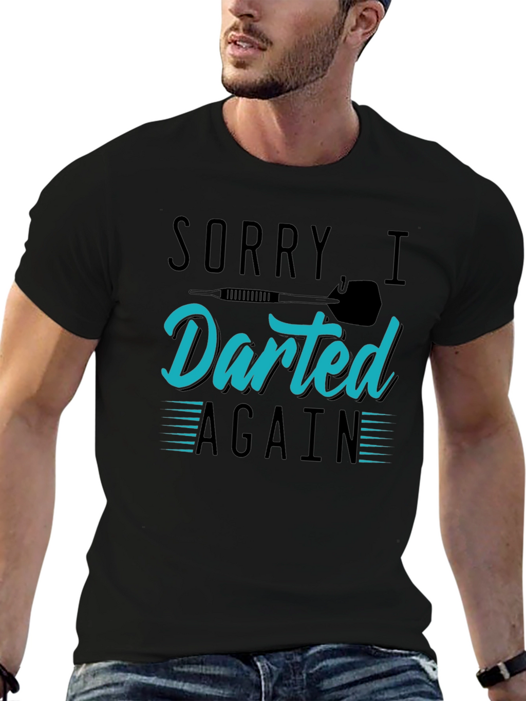 Sorry I Darted Again - Mens Graphic T-Shirt