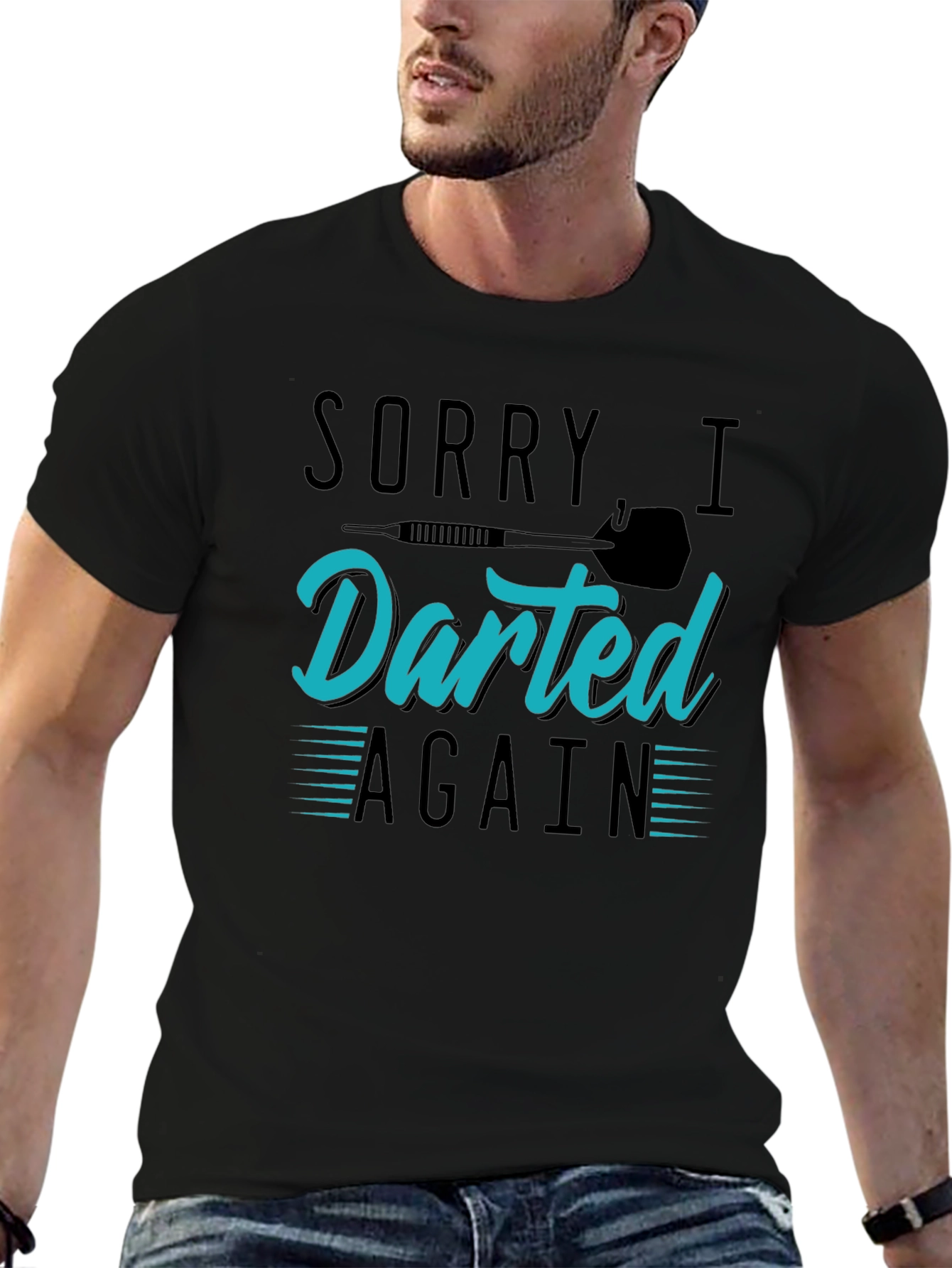 Sorry I Darted Again - Mens Graphic T-Shirt