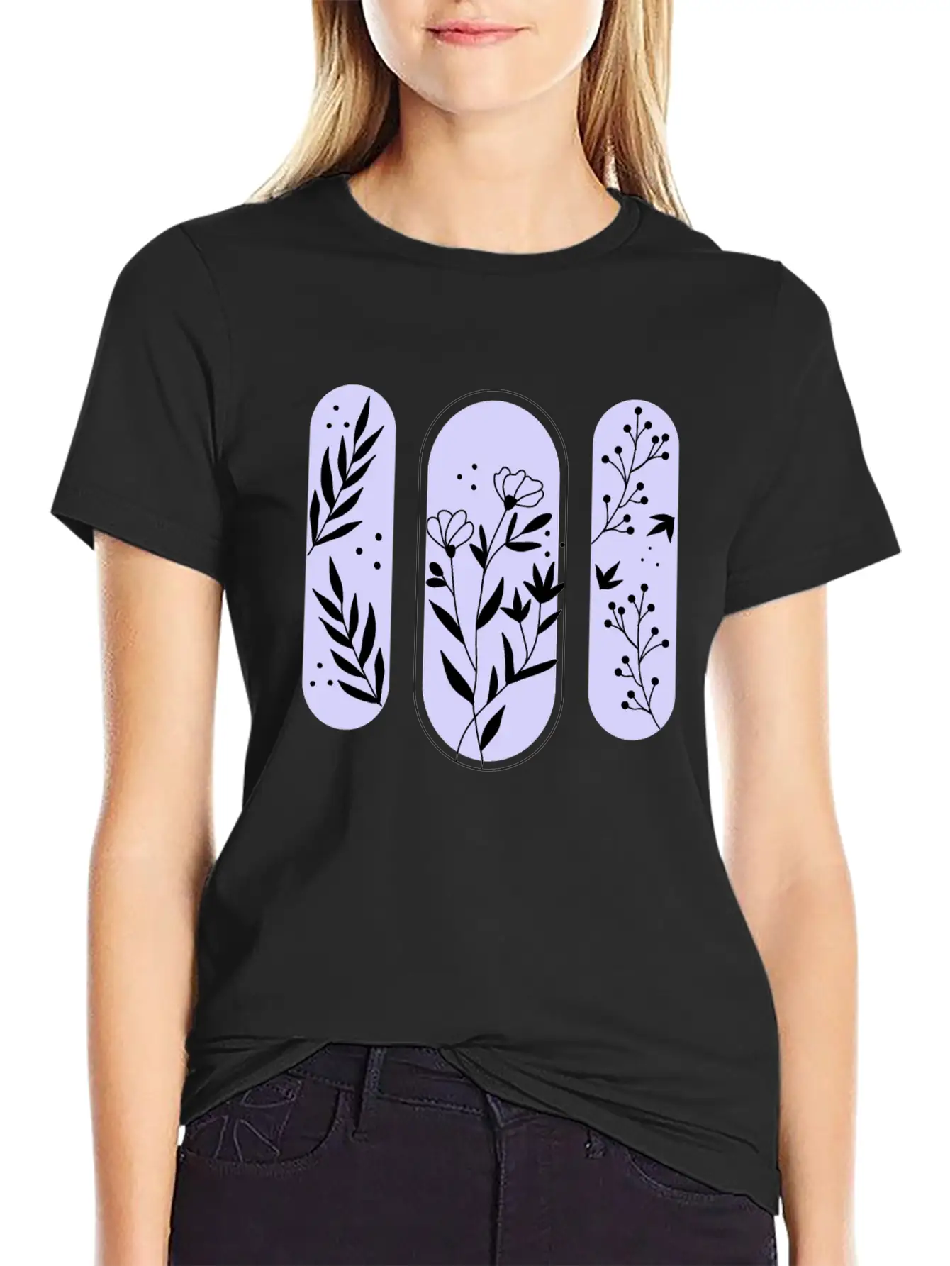 Aesthetics Amplified Leaf Casual Graphic T-Shirt – Simple And Comfortable Daily Wear