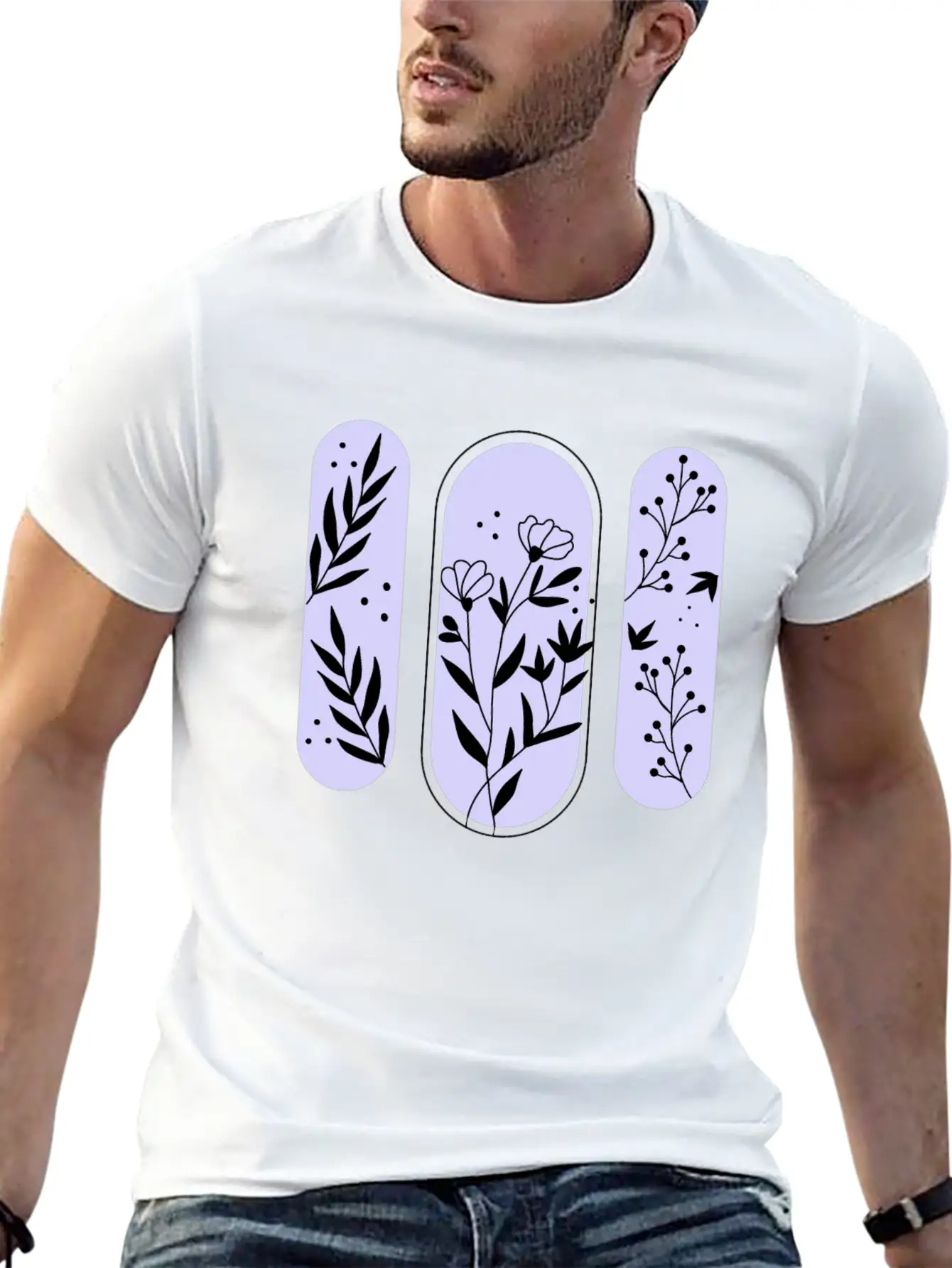 Aesthetics Amplified Leaf Casual Graphic T-Shirt – Simple And Comfortable Daily Wear