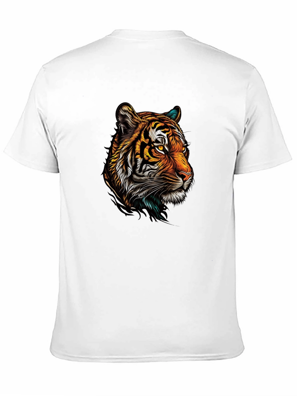 Tiger Graphic Print Black T-Shirt