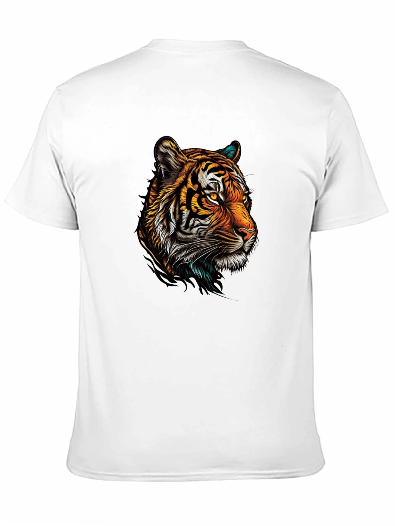 Tiger Graphic Print Black T-Shirt