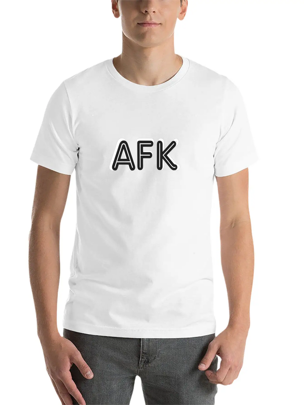 AFK ( Way From Keyboard ) Unisex Short Sleeve Soft Cotton T-Shirt – Casual Everyday Wear