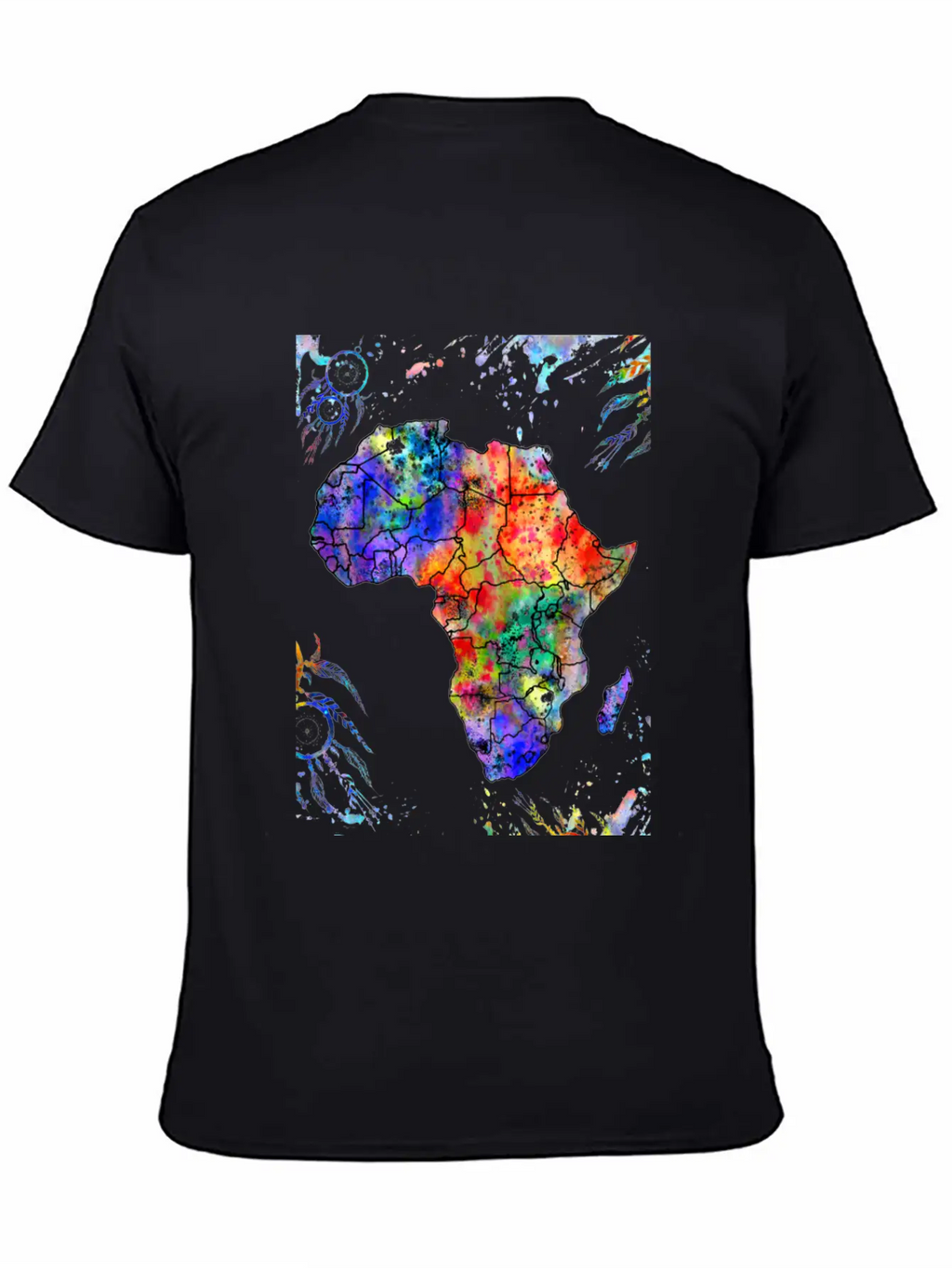 Africa Map, Abstract, Africa, Dream Catcher, Water Stylish Everyday T-Shirt – Unisex Basic Cotton Tee