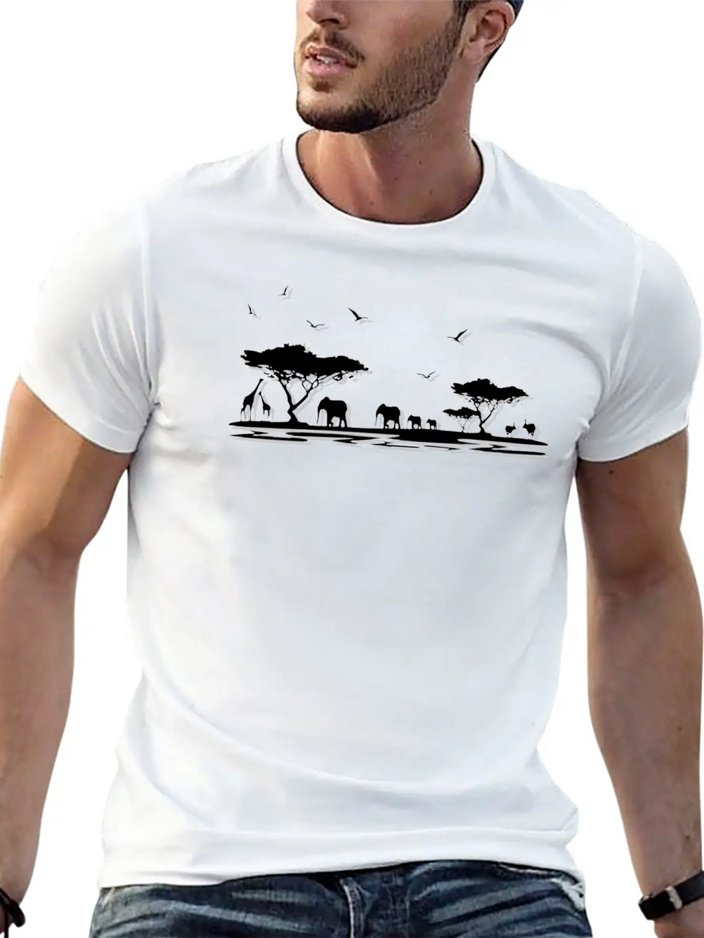 Africa Shadow T Unisex Casual T-Shirt – Clean Design For Daily Comfort