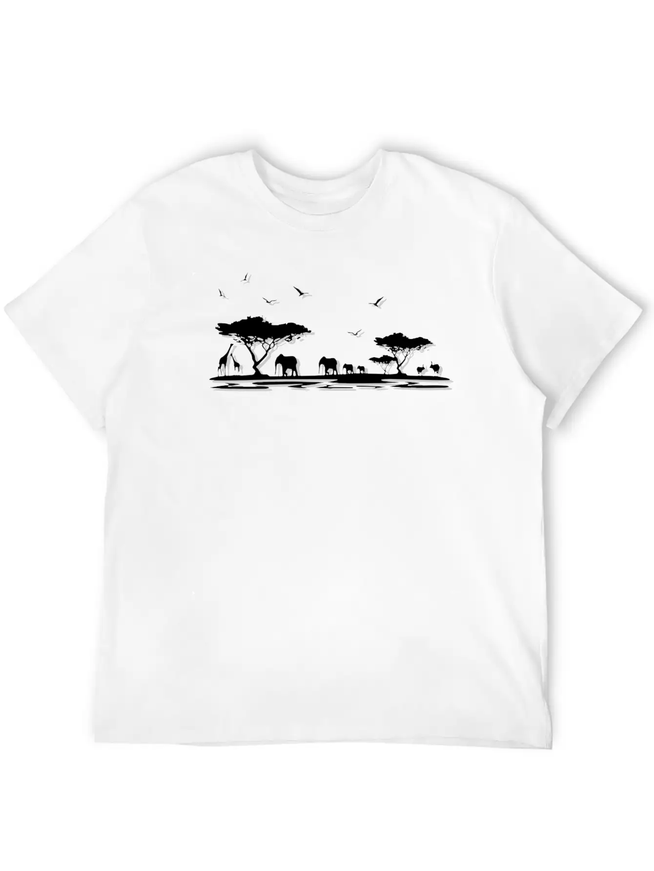 Africa Shadow T Unisex Casual T-Shirt – Clean Design For Daily Comfort