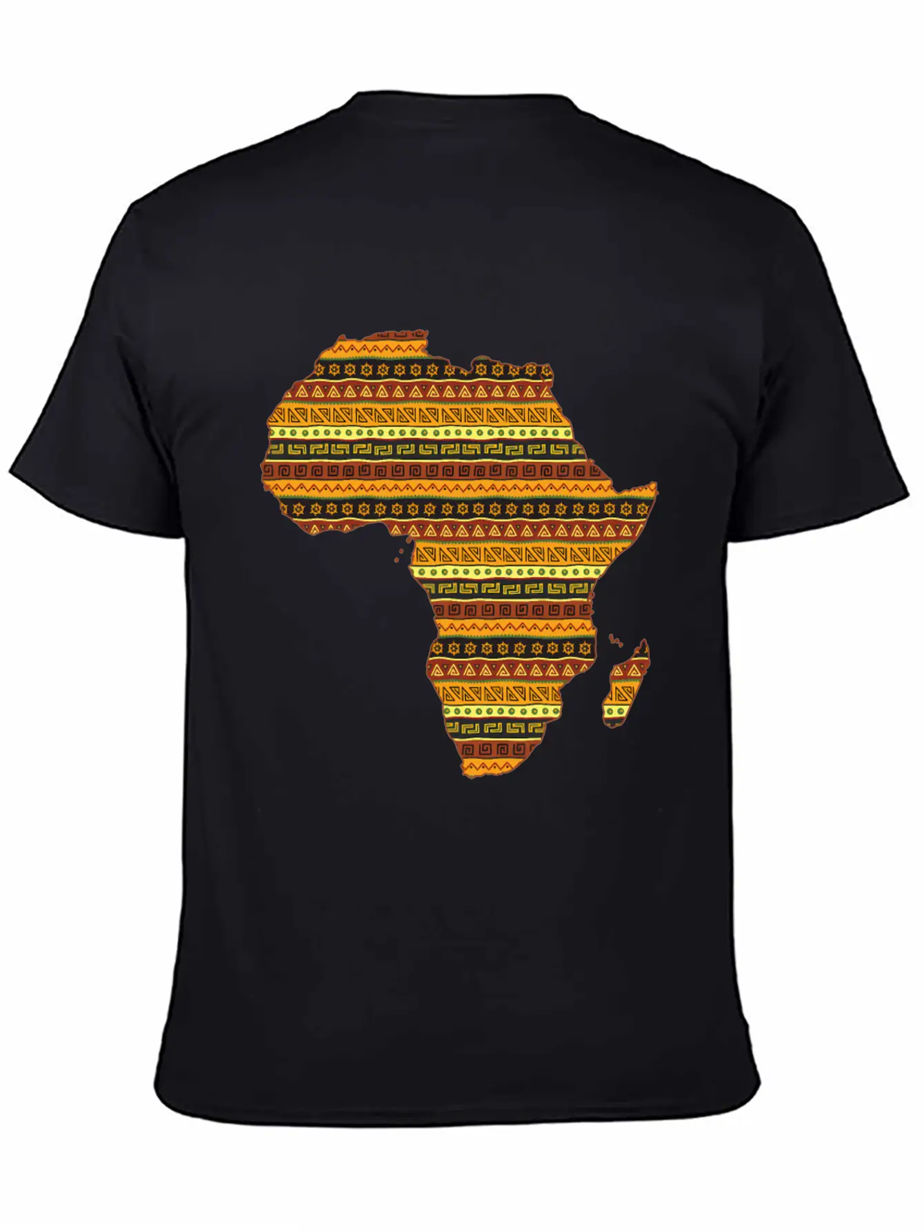 African Native Pride Traditional Eth Pattern Unisex Casual T-Shirt – Clean Design For Daily Comfort