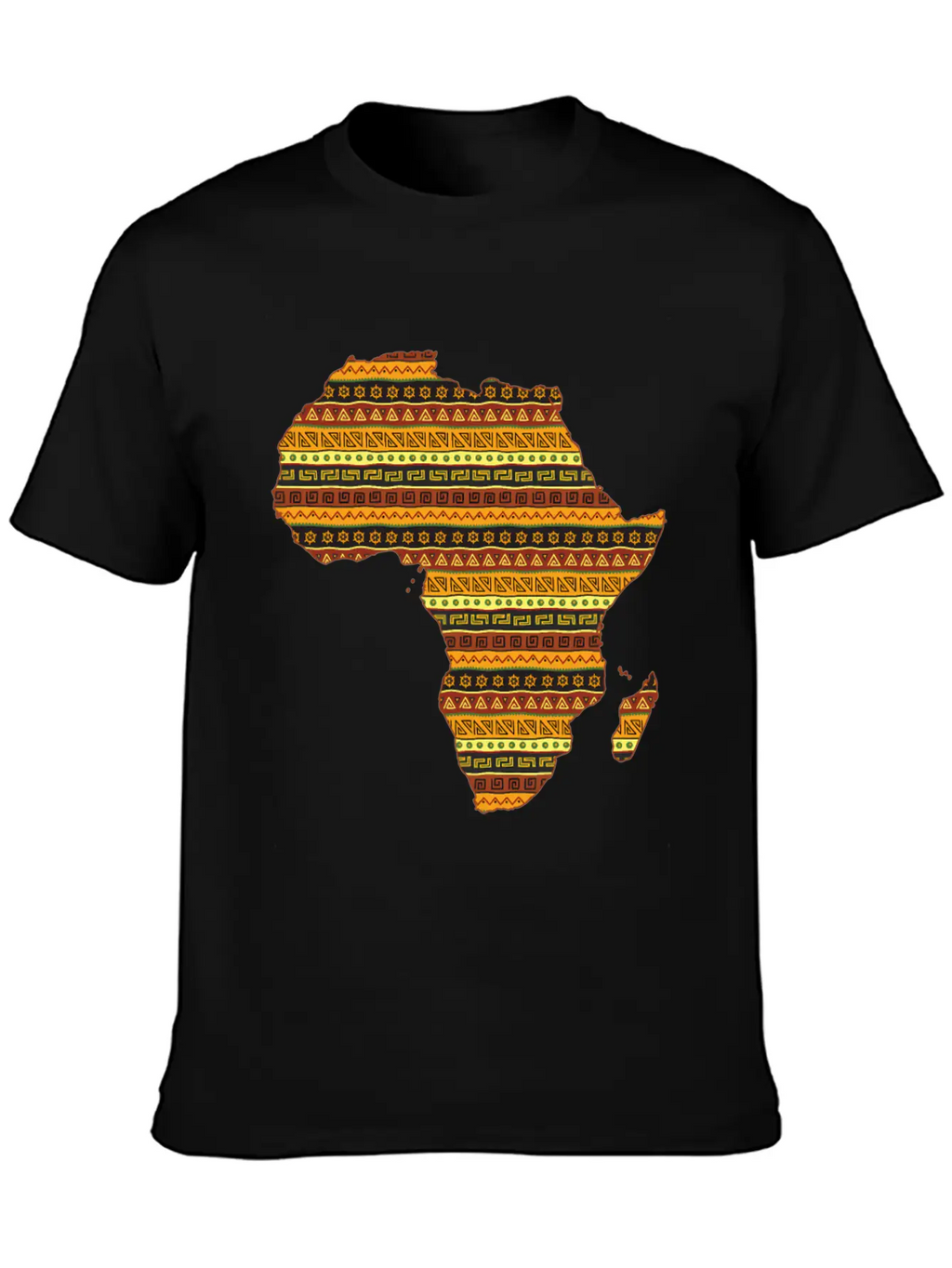 African Native Pride Traditional Eth Pattern Unisex Casual T-Shirt – Clean Design For Daily Comfort