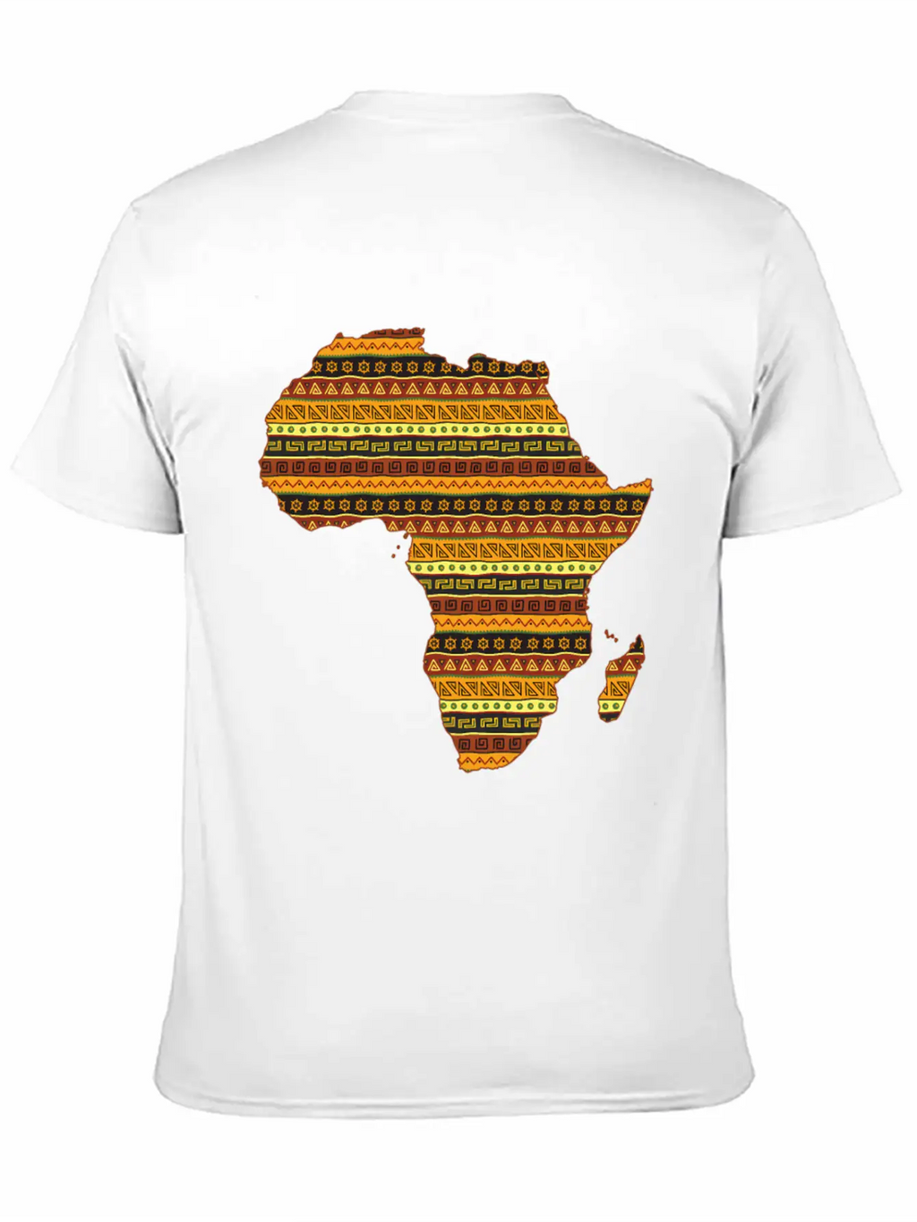 African Native Pride Traditional Eth Pattern Unisex Casual T-Shirt – Clean Design For Daily Comfort