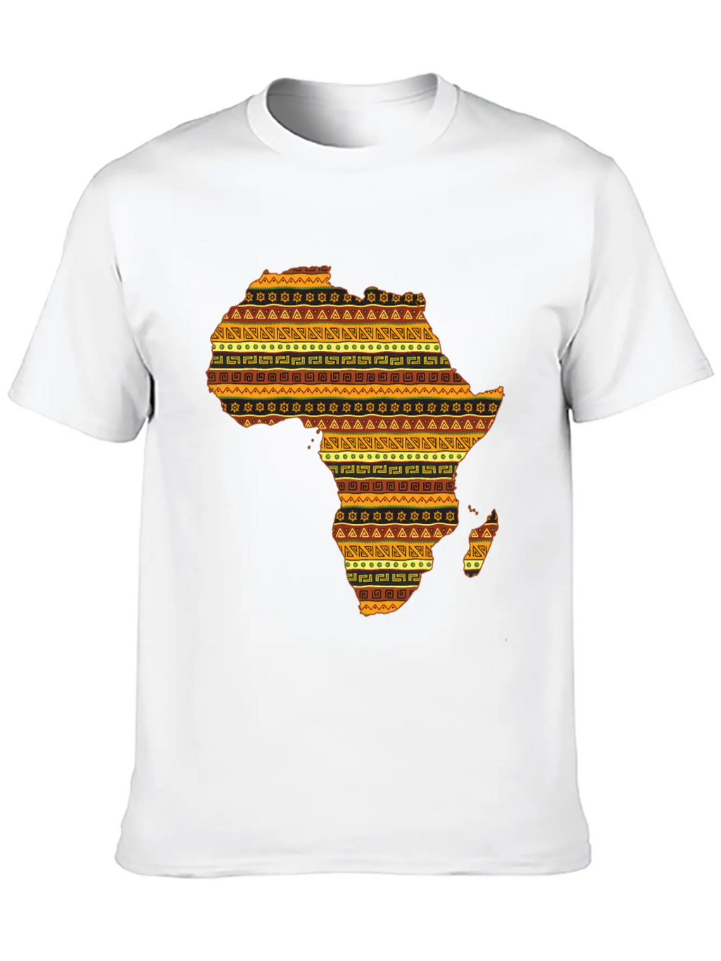 African Native Pride Traditional Eth Pattern Unisex Casual T-Shirt – Clean Design For Daily Comfort