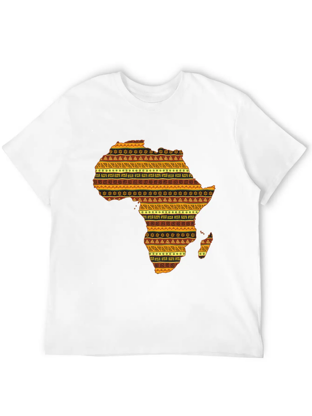 African Native Pride Traditional Eth Pattern Unisex Casual T-Shirt – Clean Design For Daily Comfort