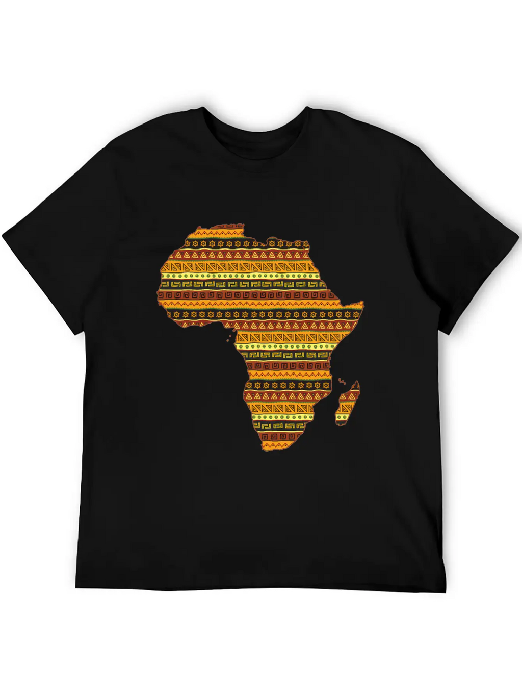 African Native Pride Traditional Eth Pattern Unisex Casual T-Shirt – Clean Design For Daily Comfort