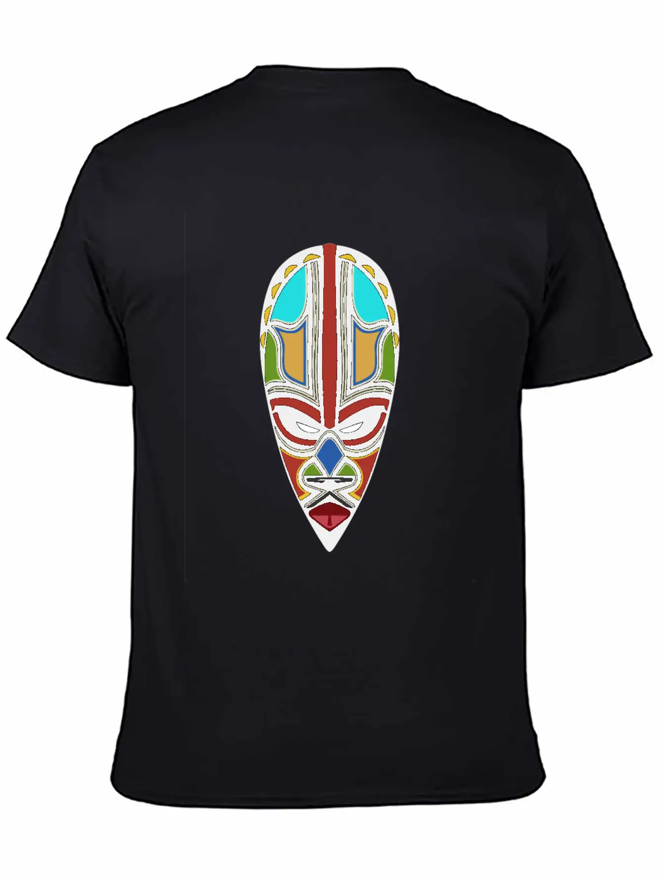 African Tribal Mask Essential Cotton Tee For Daily Outfits – Unisex Style