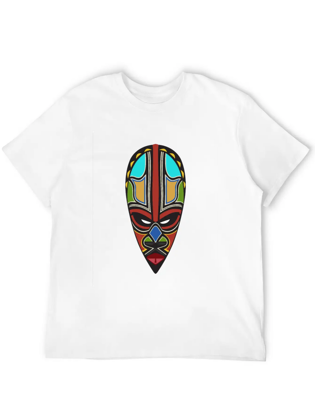 African Tribal Mask Essential Cotton Tee For Daily Outfits – Unisex Style