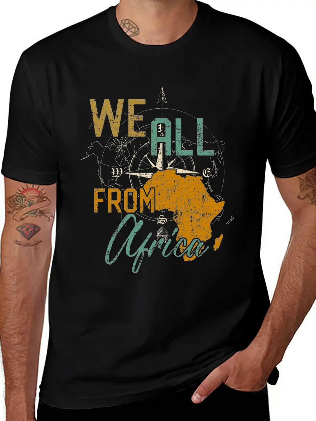 Afrika Home Gift Idea Unisex Short Sleeve Soft Cotton T-Shirt – Casual Everyday Wear