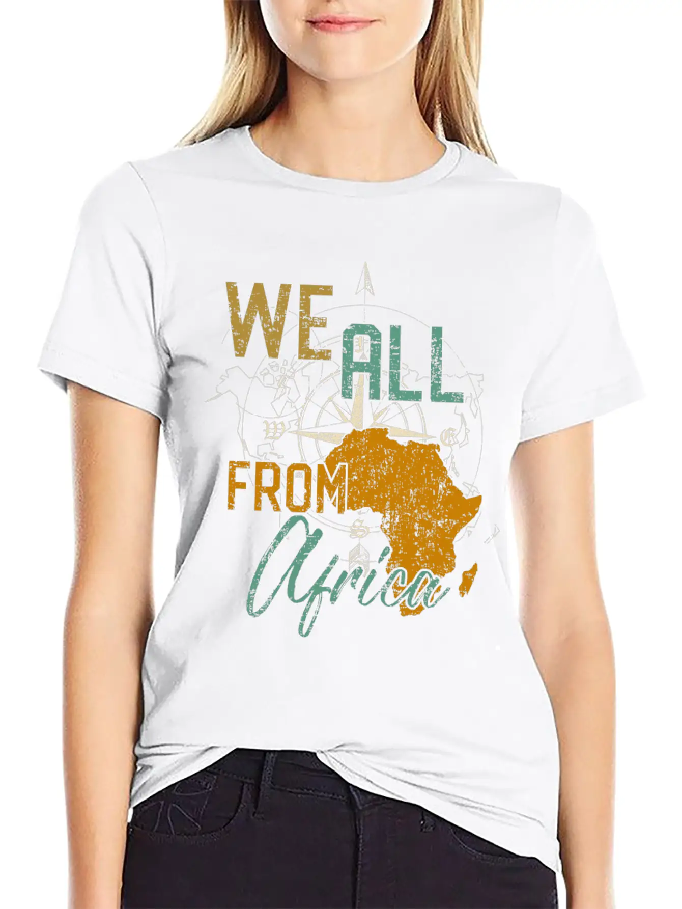 Afrika Home Gift Idea Unisex Short Sleeve Soft Cotton T-Shirt – Casual Everyday Wear