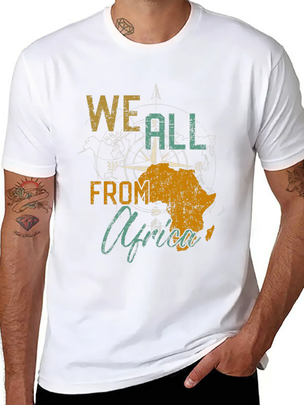 Afrika Home Gift Idea Unisex Short Sleeve Soft Cotton T-Shirt – Casual Everyday Wear