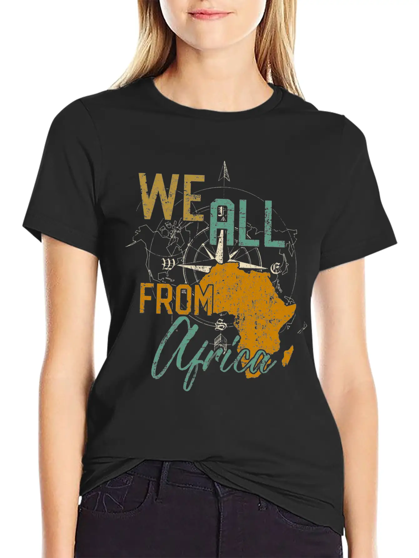 Afrika Home Gift Idea Unisex Short Sleeve Soft Cotton T-Shirt – Casual Everyday Wear