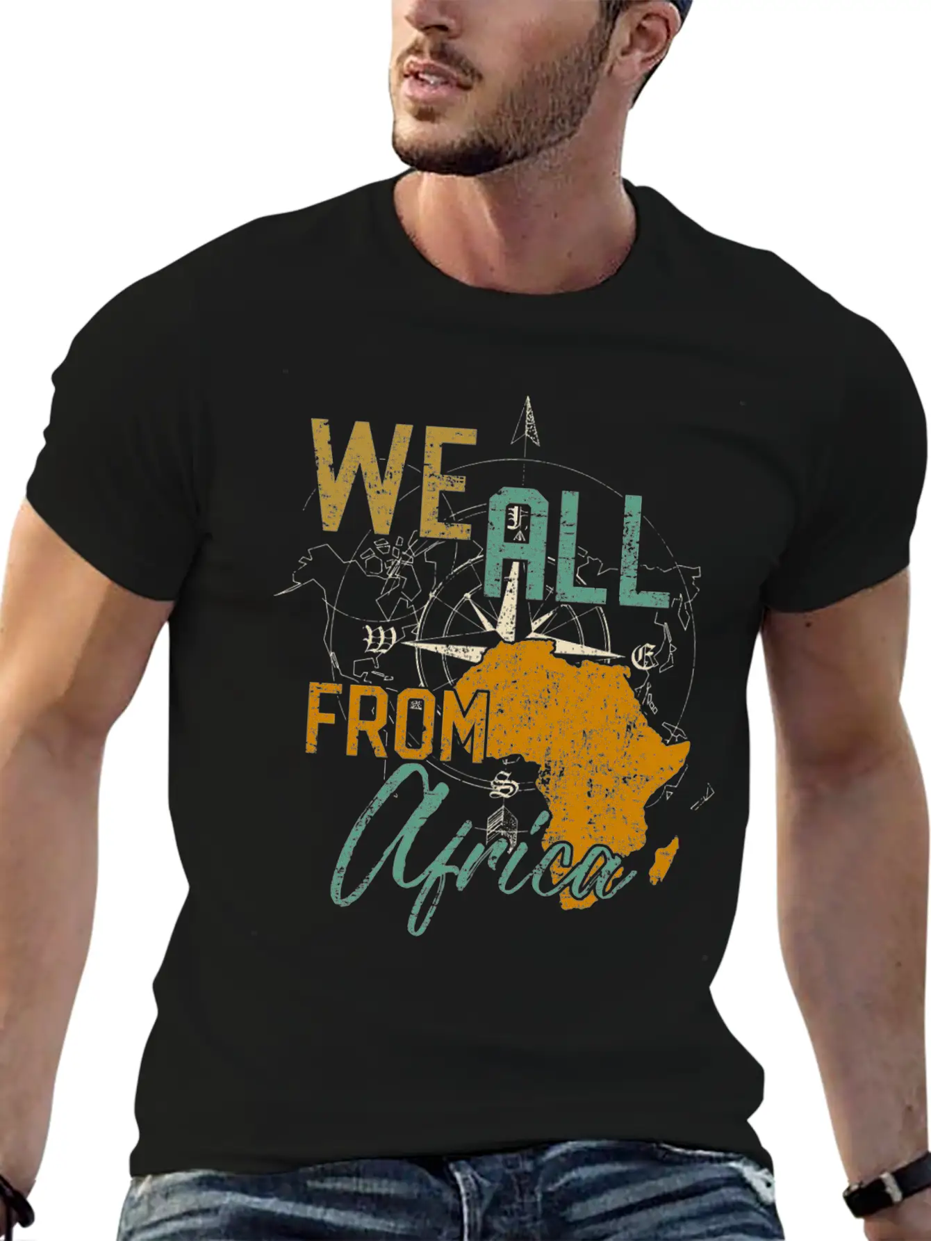 Afrika Home Gift Idea Unisex Short Sleeve Soft Cotton T-Shirt – Casual Everyday Wear
