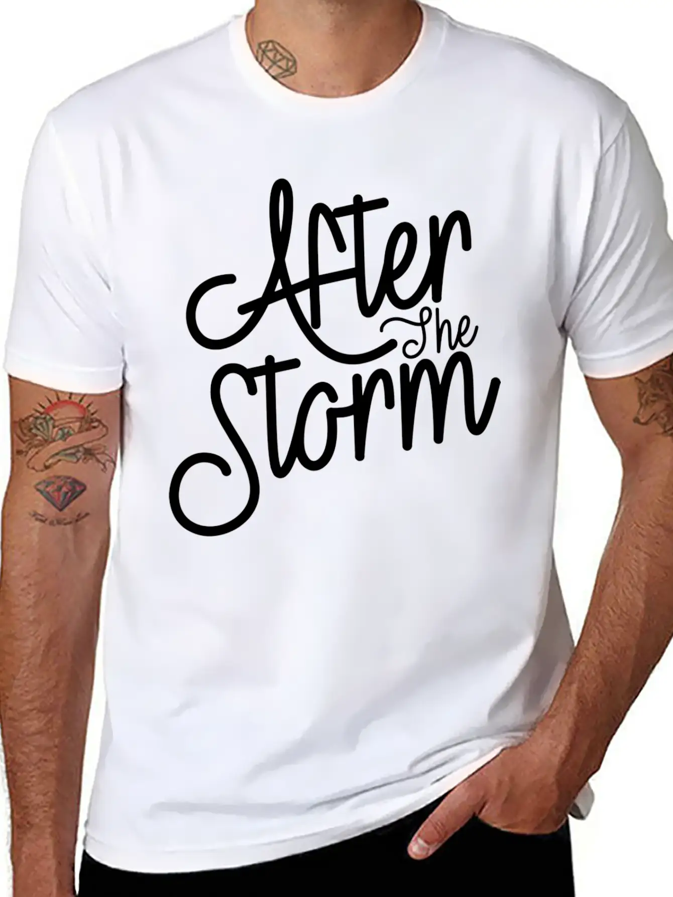 After The Storm T-Shirt: Resilience In Design Unisex Short Sleeve Soft Cotton T-Shirt – Casual Everyday Wear