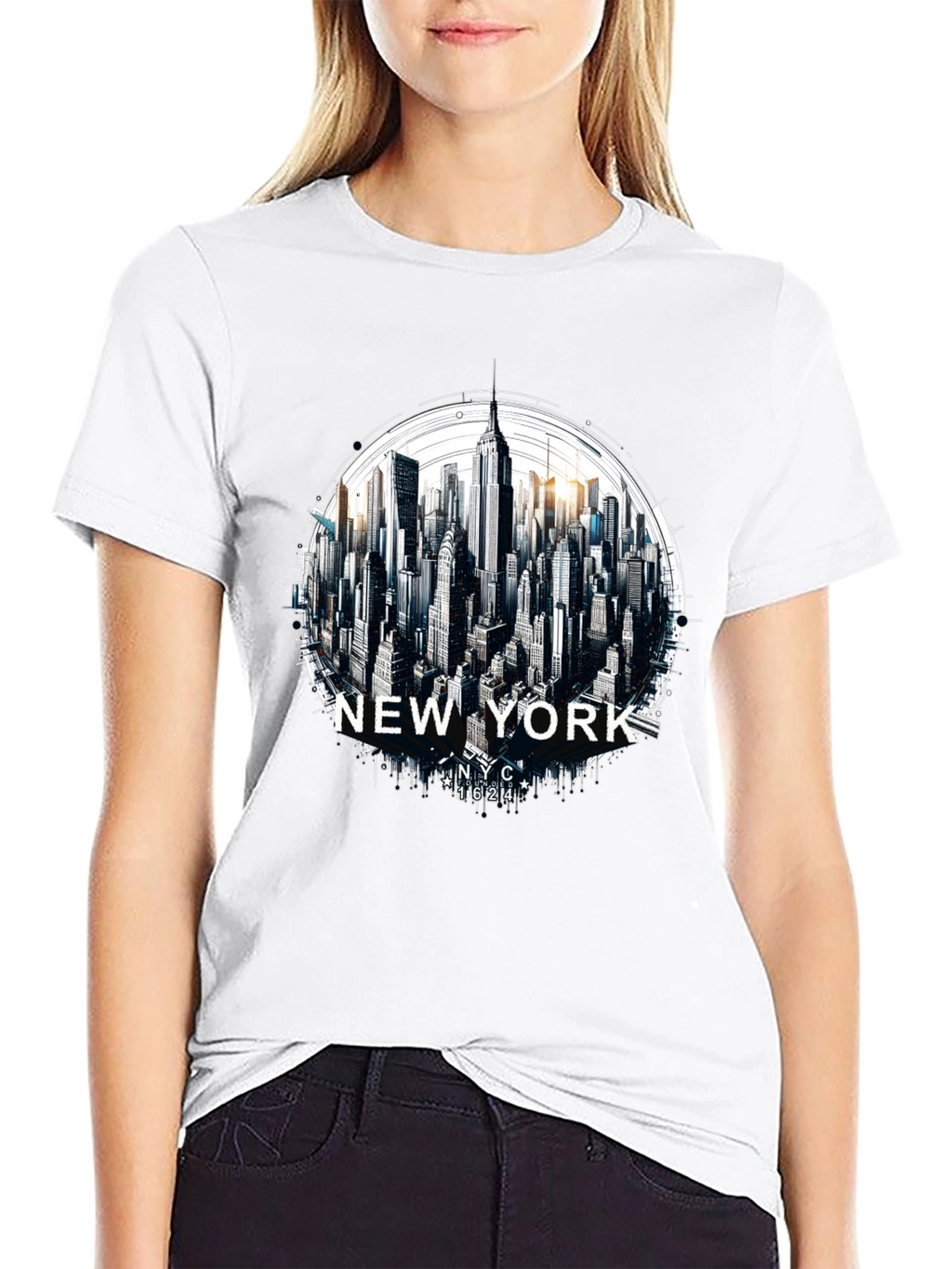 New York City Skyline Graphic T-Shirt