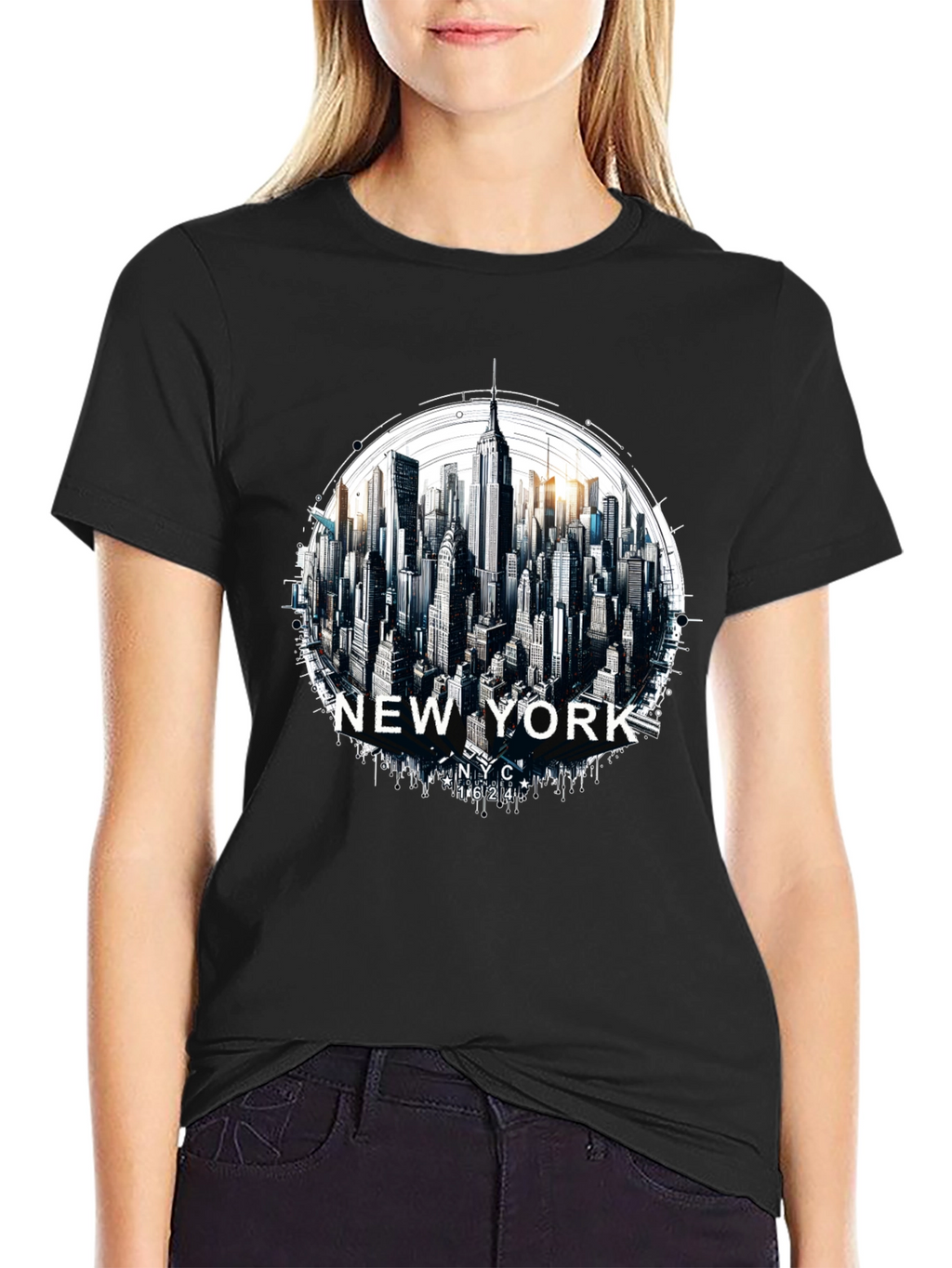 New York City Skyline Graphic T-Shirt
