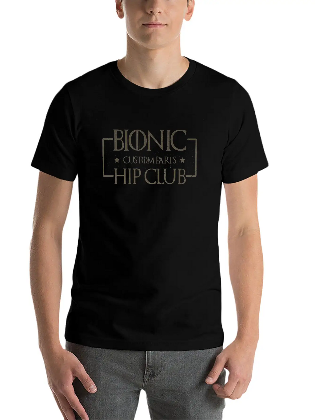 Aging Humor Bionic Hip Club Custom Parts Getting Essential Cotton Tee For Daily Outfits – Unisex Style