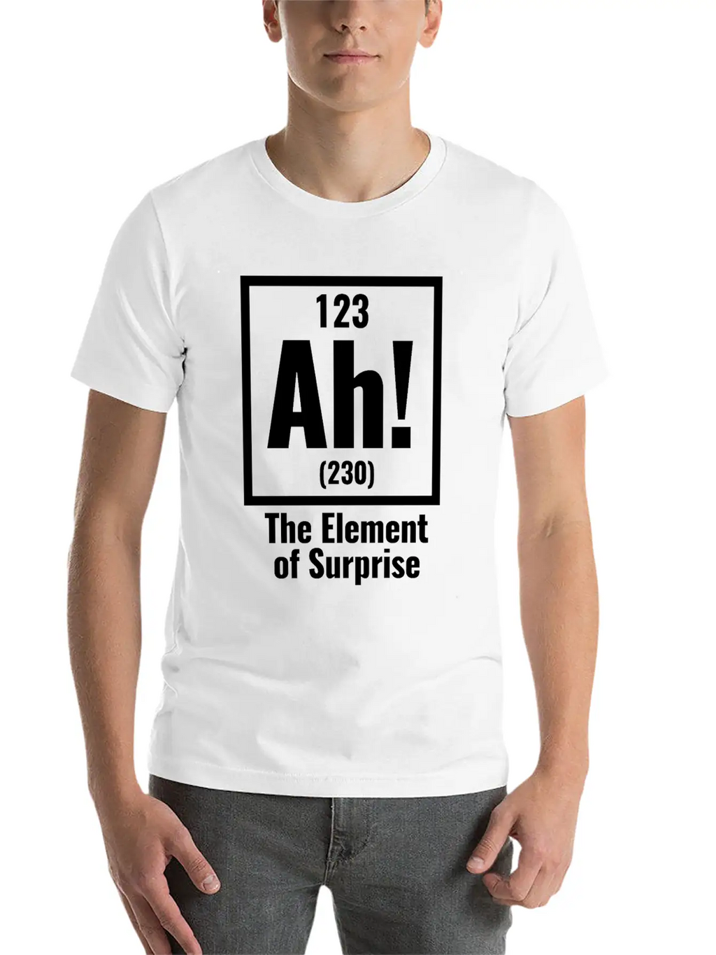 AH! The Element Of Surprise Unisex Casual T-Shirt – Clean Design For Daily Comfort