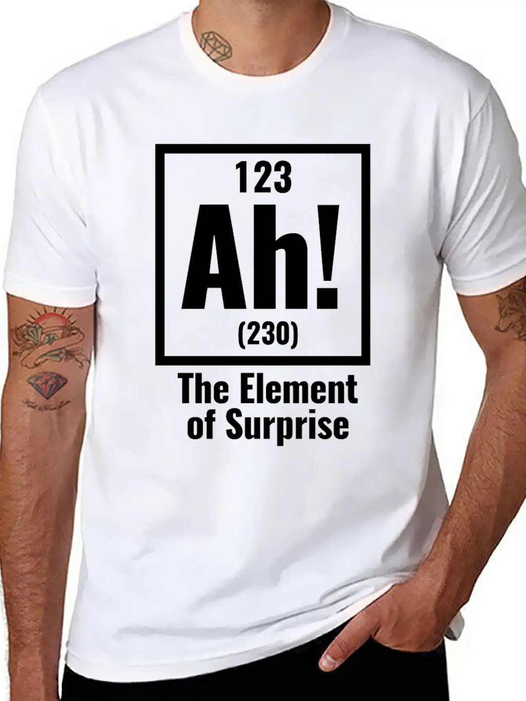 AH! The Element Of Surprise Unisex Casual T-Shirt – Clean Design For Daily Comfort