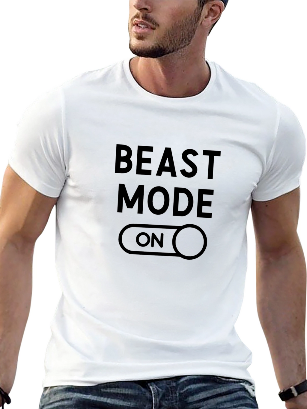 Beast Mode On T-Shirt - Gym Motivation
