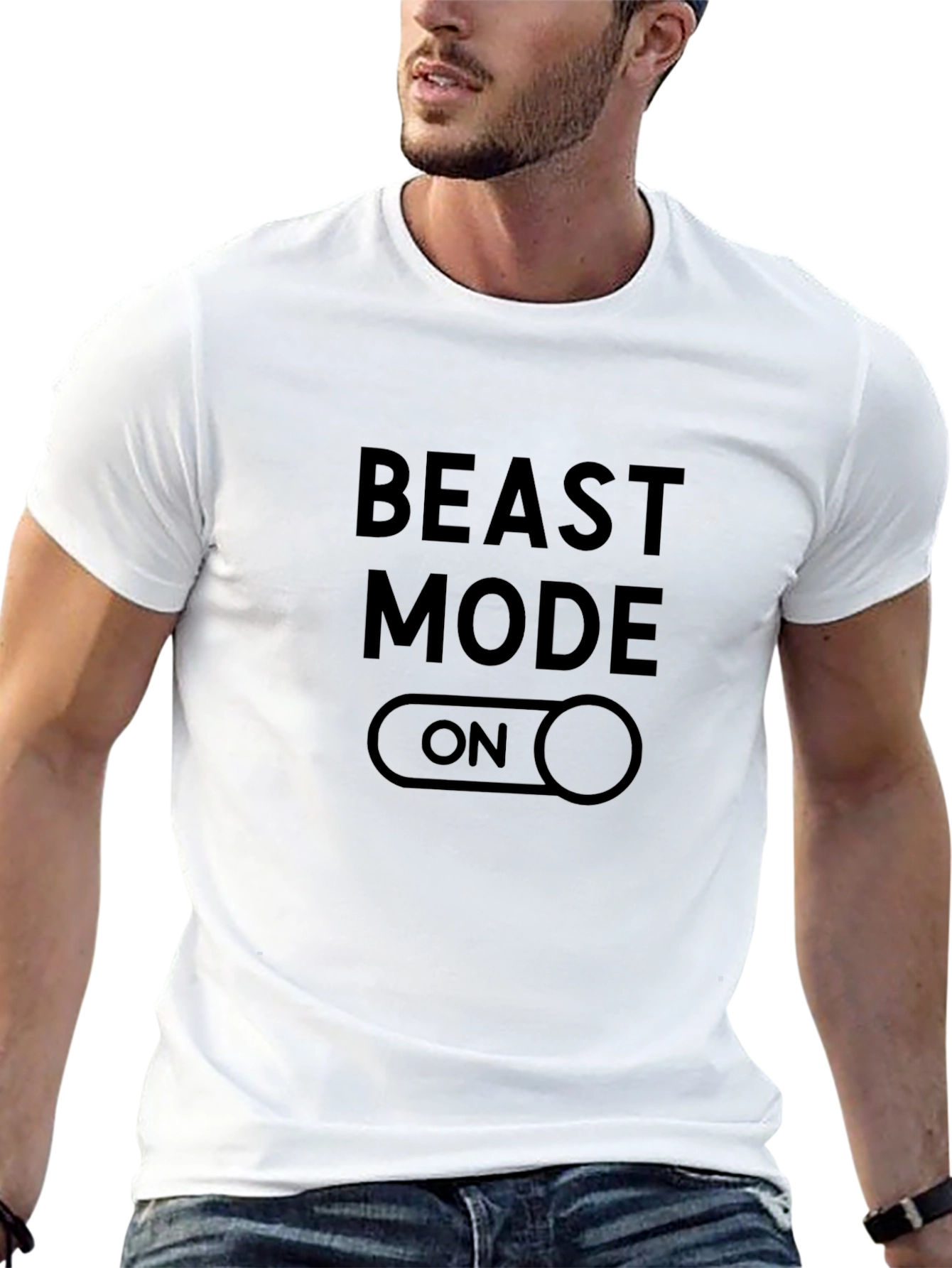 Beast Mode On T-Shirt - Gym Motivation