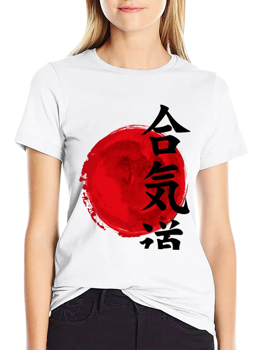Aikido Kanji Japan Rising Sun For Customization Classic Fit Graphic Tee For Daily Comfort – Unisex Cotton Shirt