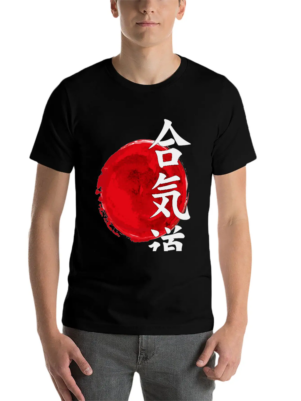 Aikido Kanji Japan Rising Sun For Customization Classic Fit Graphic Tee For Daily Comfort – Unisex Cotton Shirt