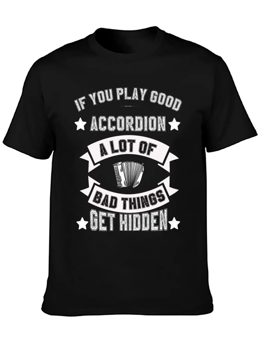 Air Accordion Player Musician Music Accordions Unisex Casual T-Shirt – Clean Design For Daily Comfort